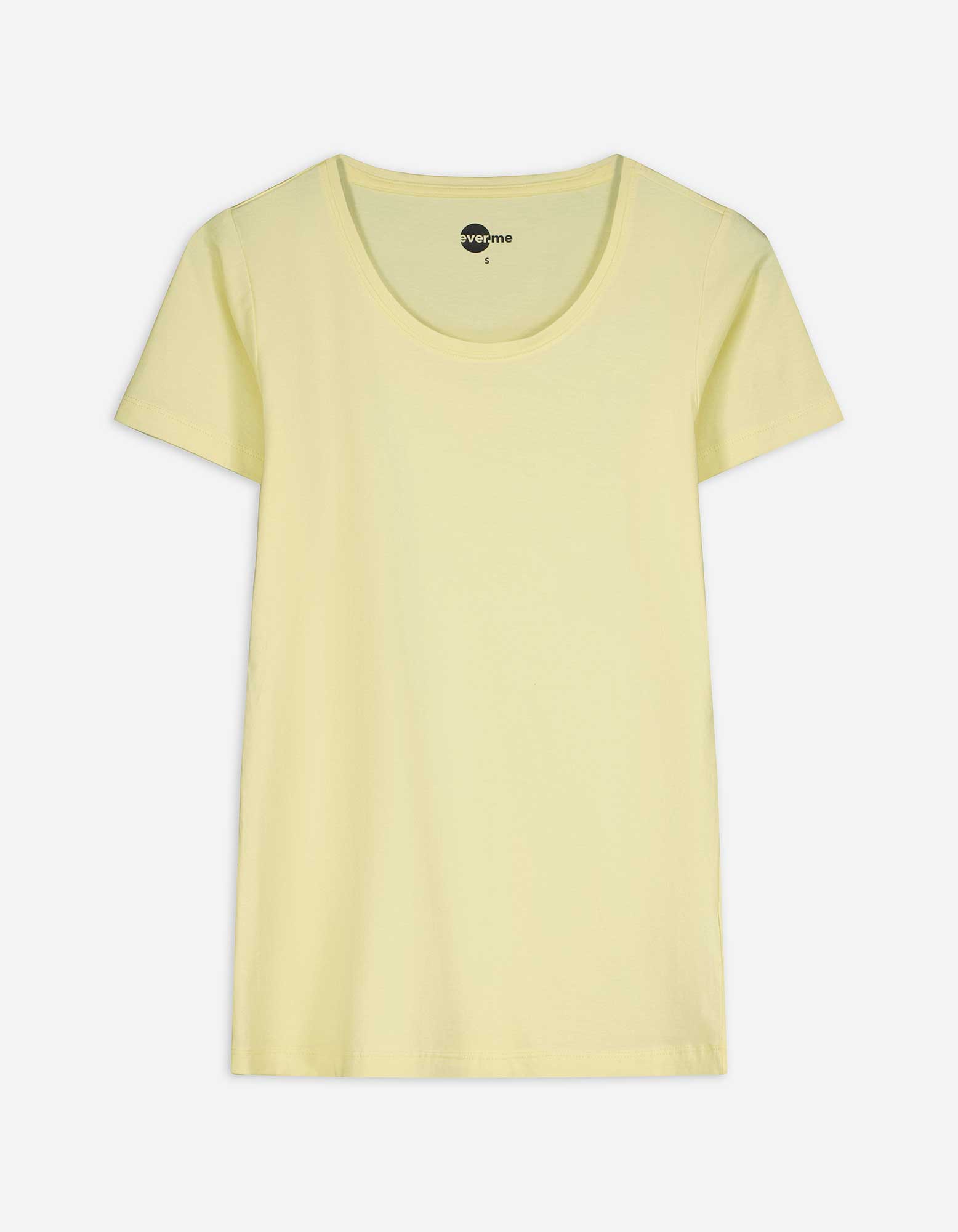 T-Shirt - Stretchanteil - hellgelb