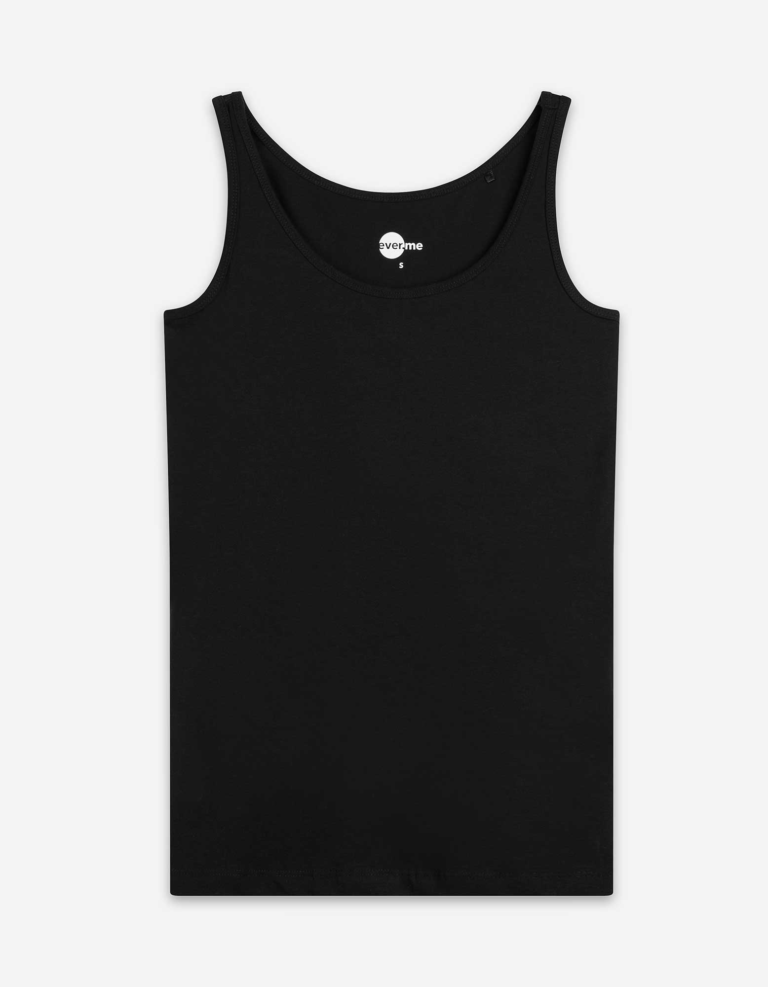 Tanktop - Met stretch - Zwart