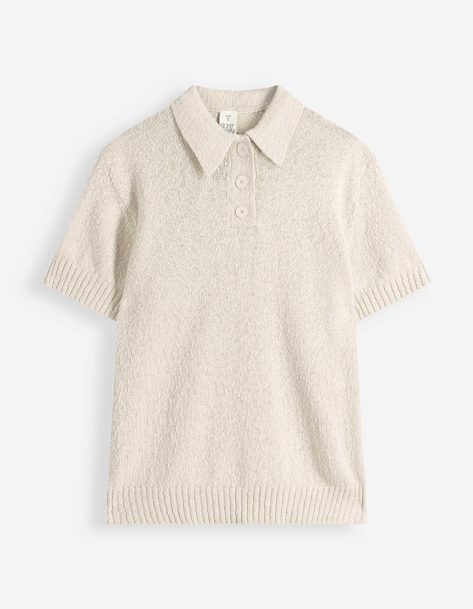 Trui - Polo kraag - wit