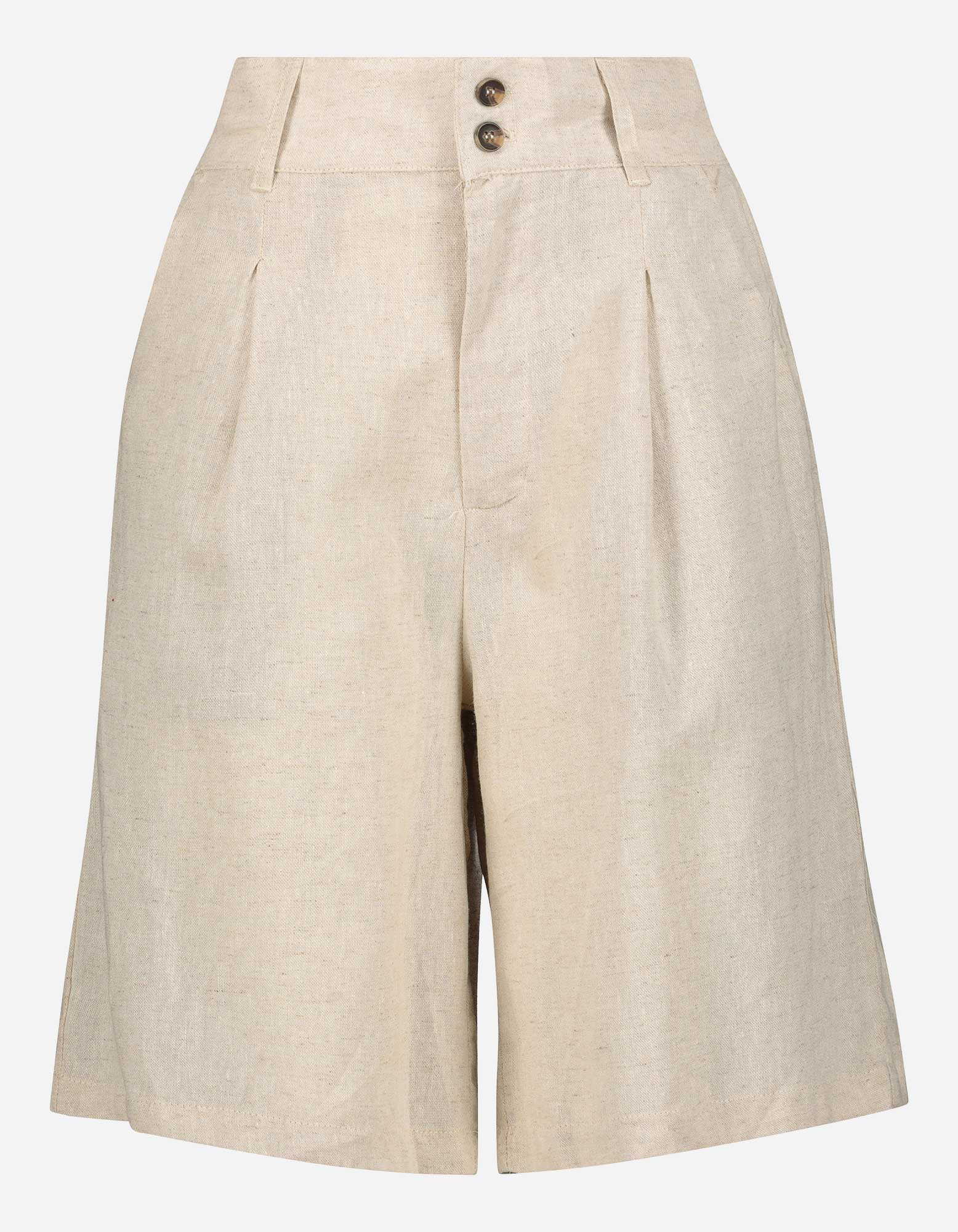 Dames Bermuda - Linnen-mix - Takko Fashion