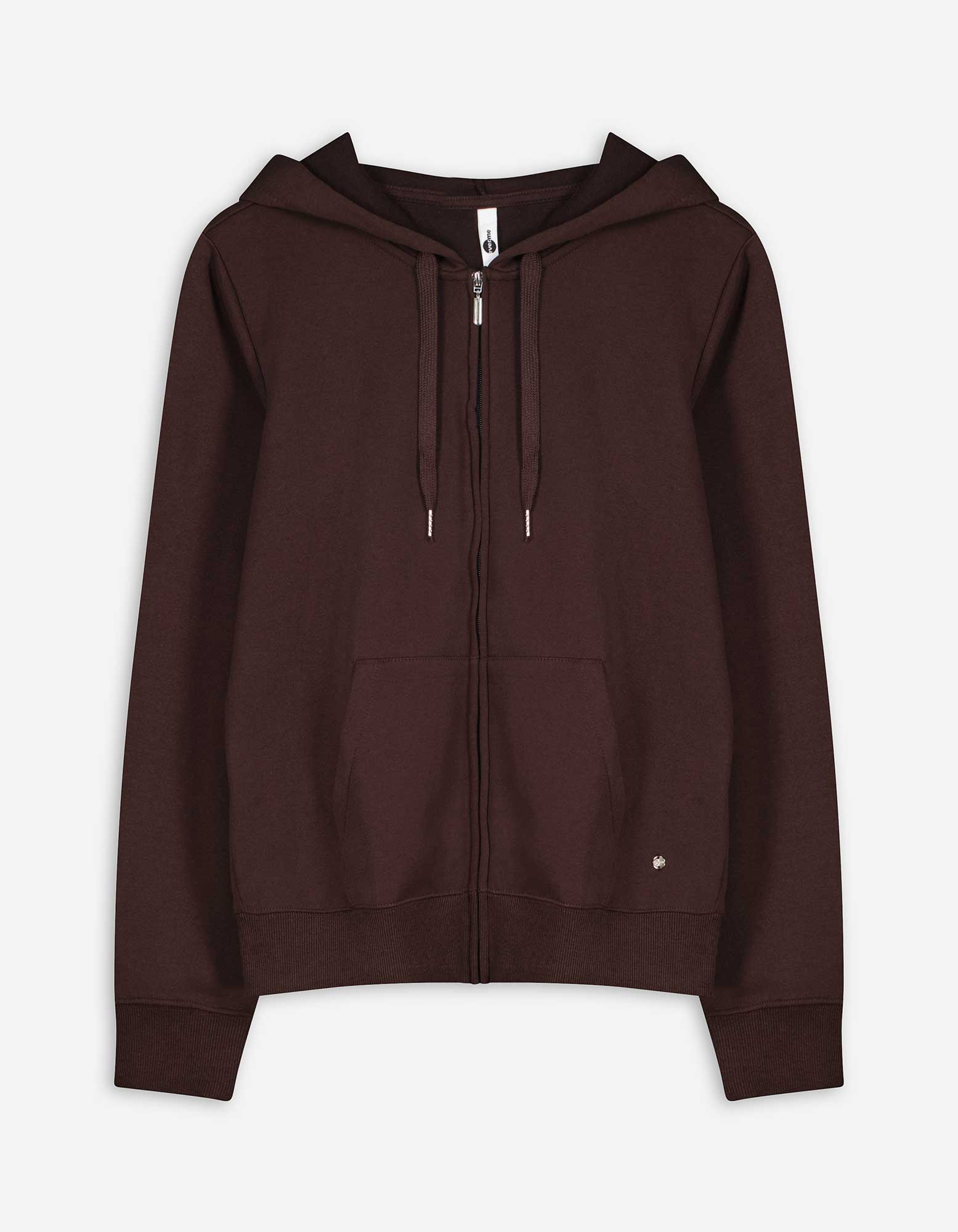 Sweatvest - Regular fit - Donkerbruin