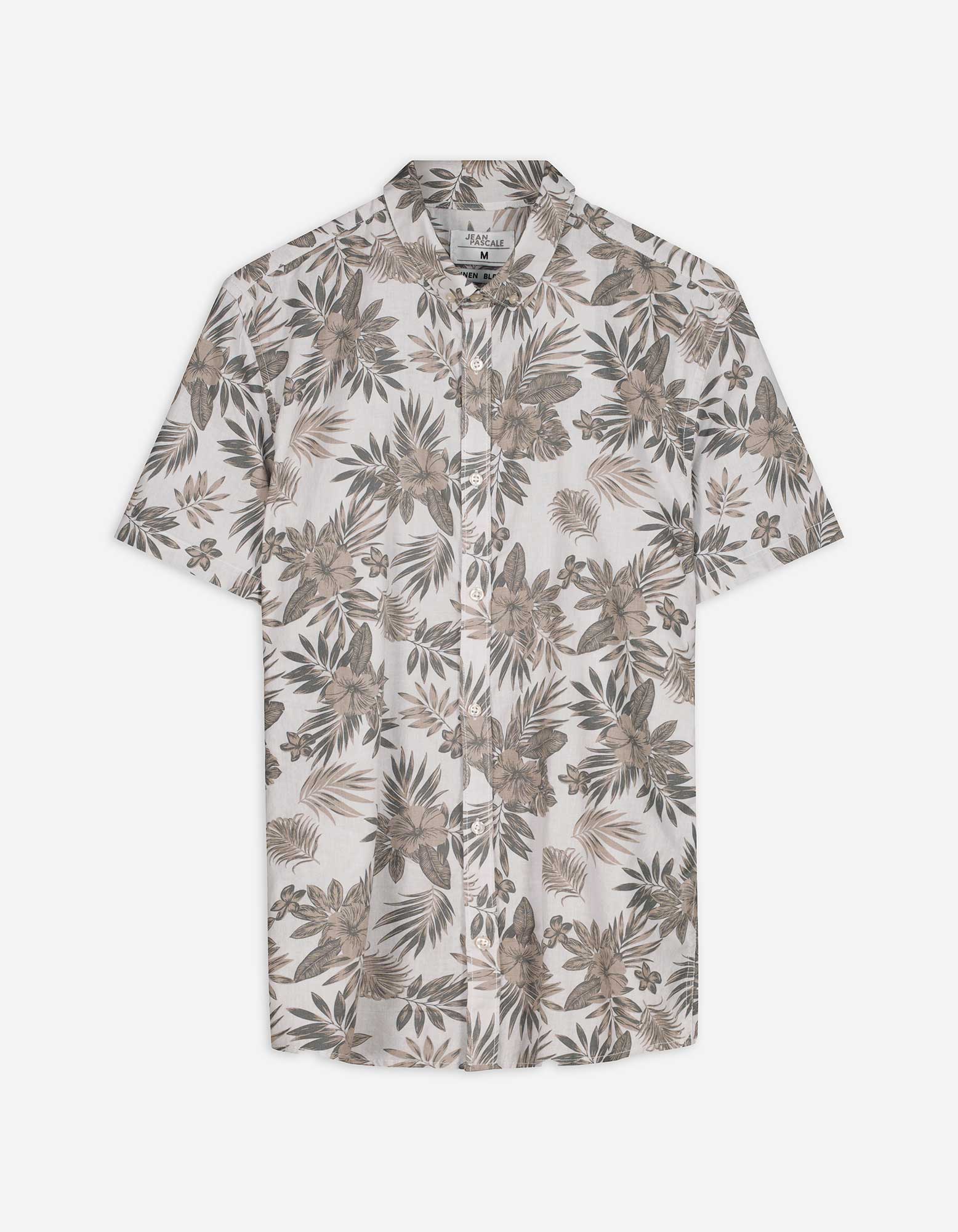 Hemd - Allover-Print - beige