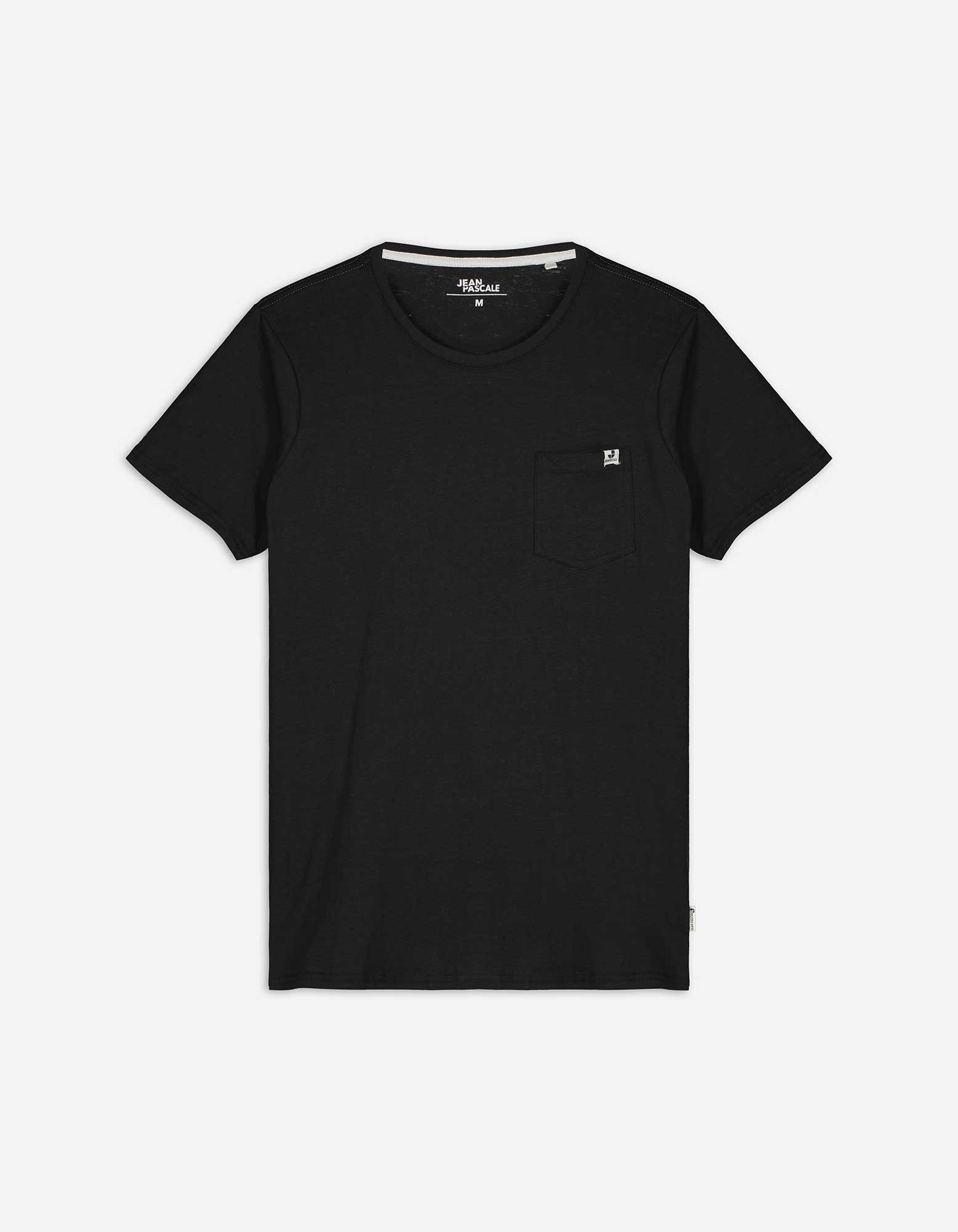 T-Shirt - Brusttasche - schwarz