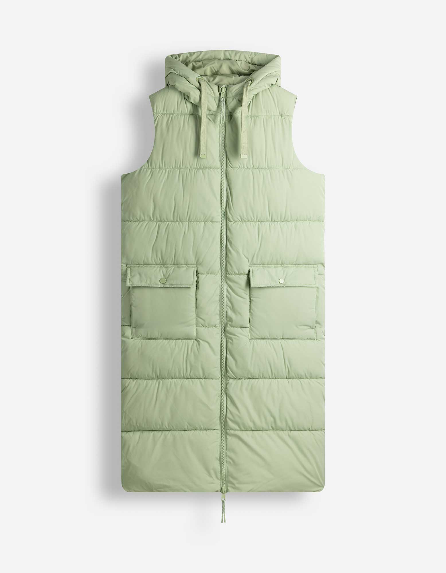 Lang vest - Regular fit - Donkergroen