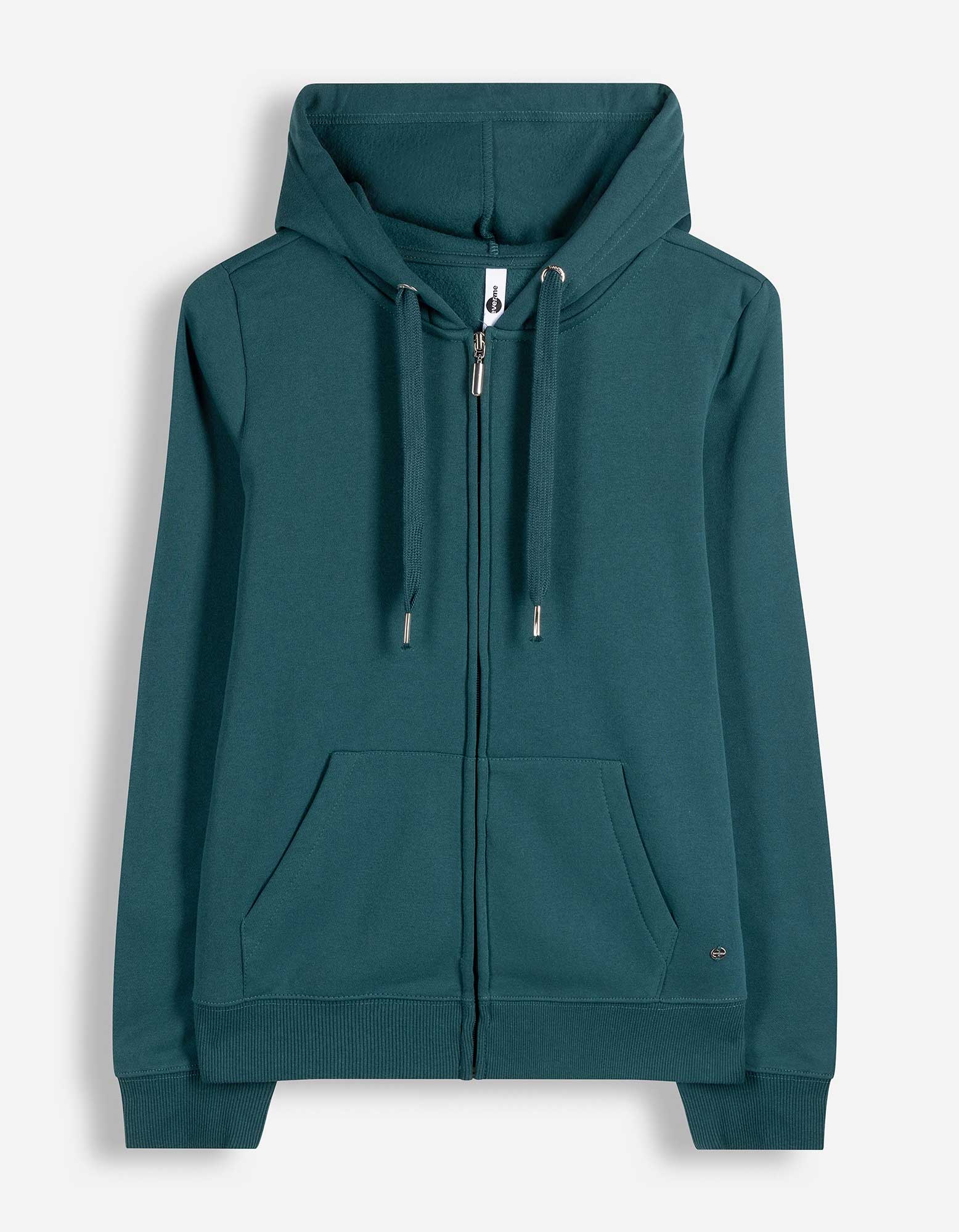 Sweatvest - Regular fit - Petrolblauw