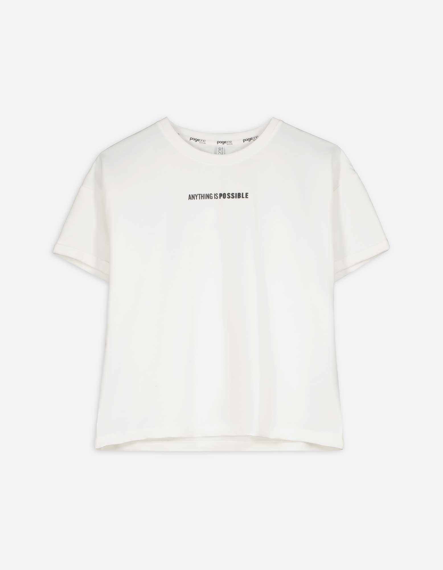 T-Shirt - 3D-Applikation - weiß