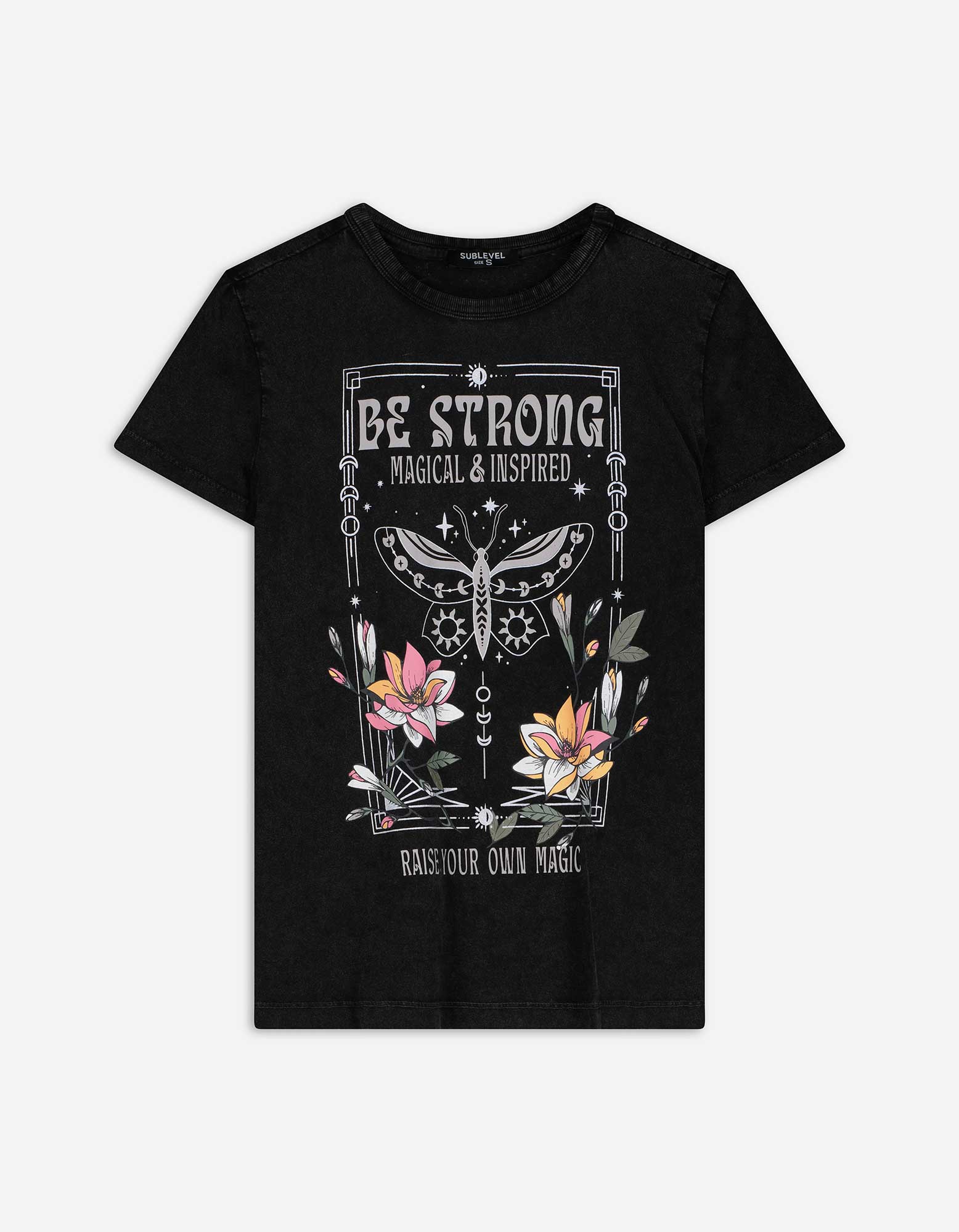 T-Shirt - Frontprint - dunkelgrau
