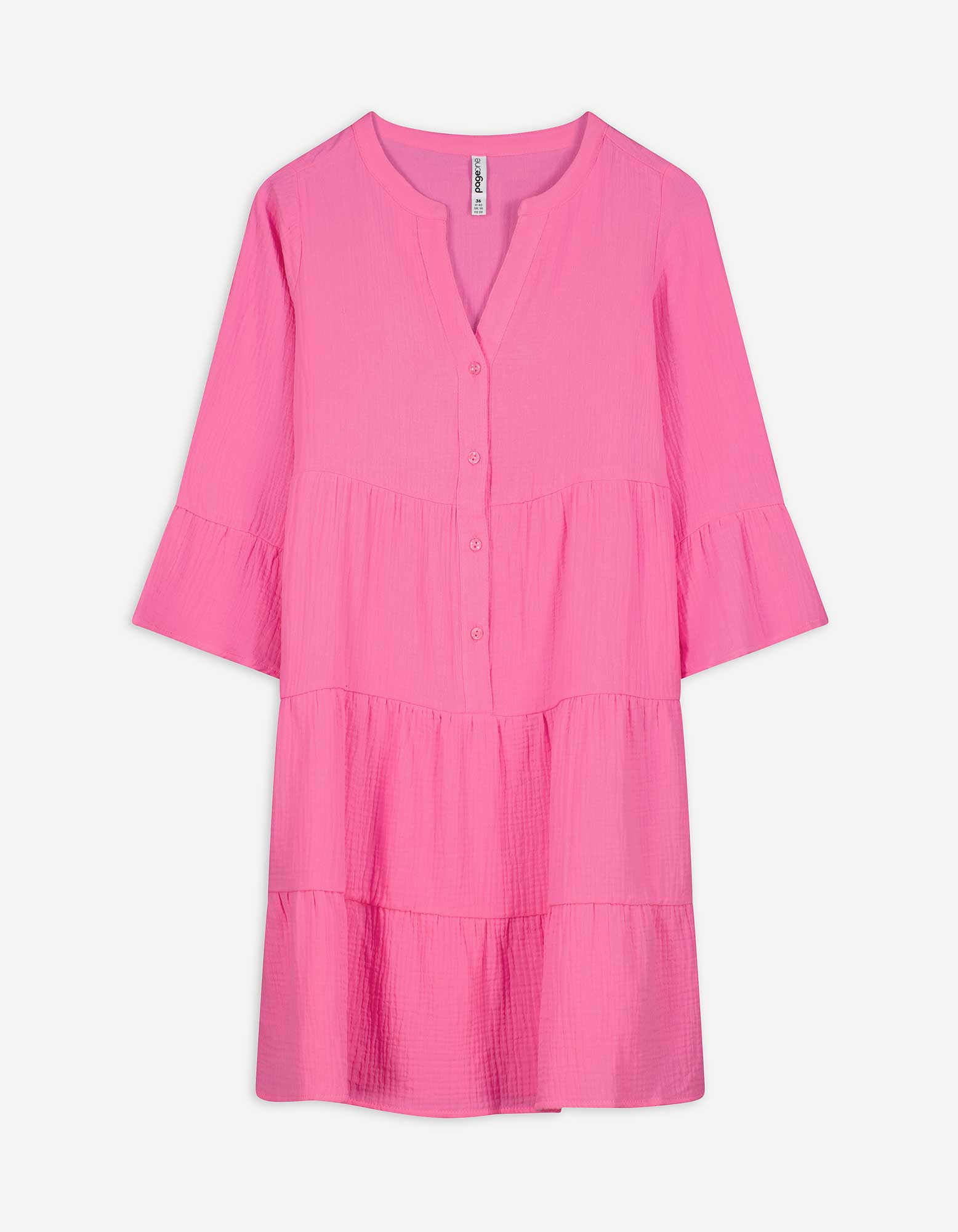 Kleid - einfarbig - pink
