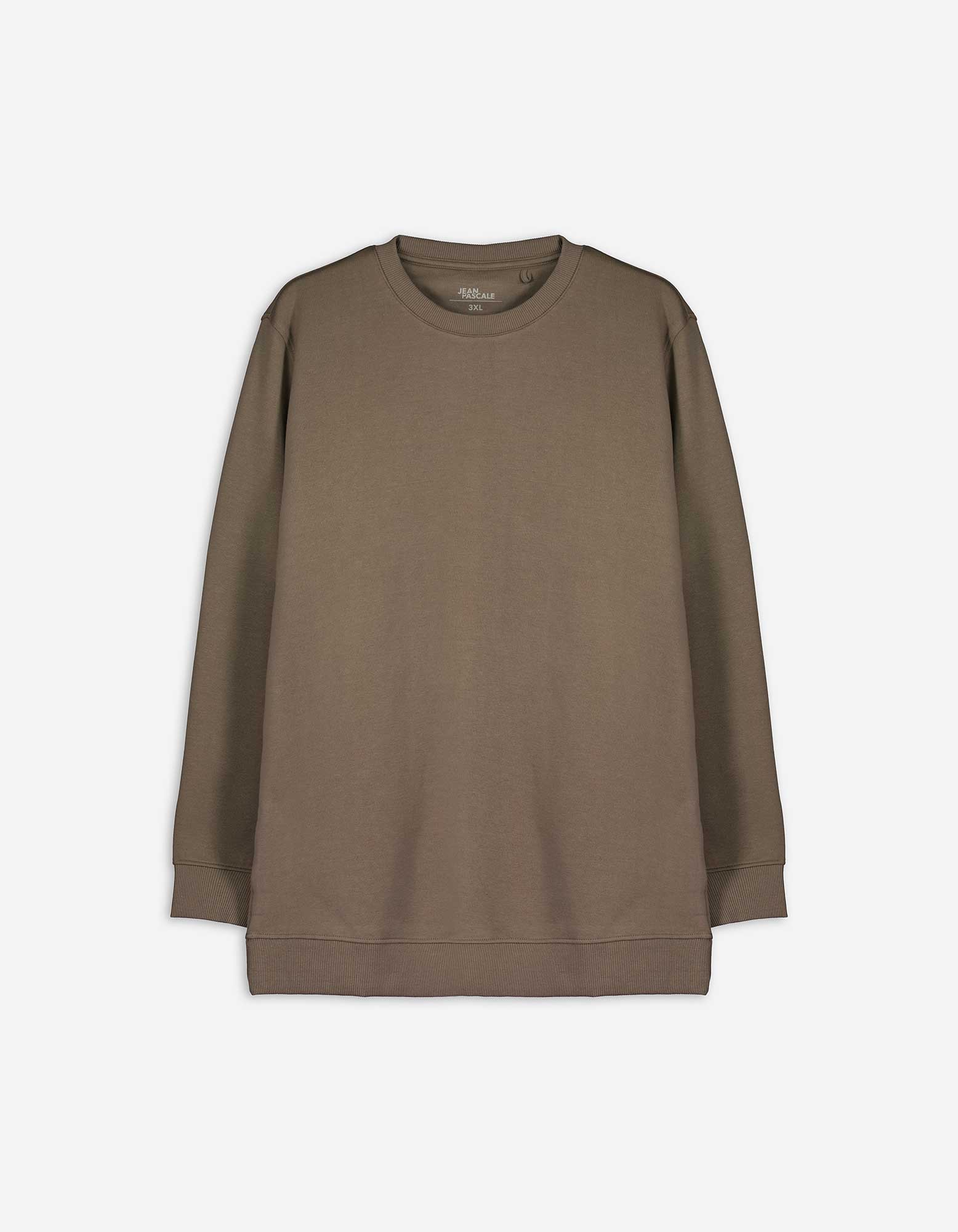 Sweatshirt - einfarbig - hellbraun