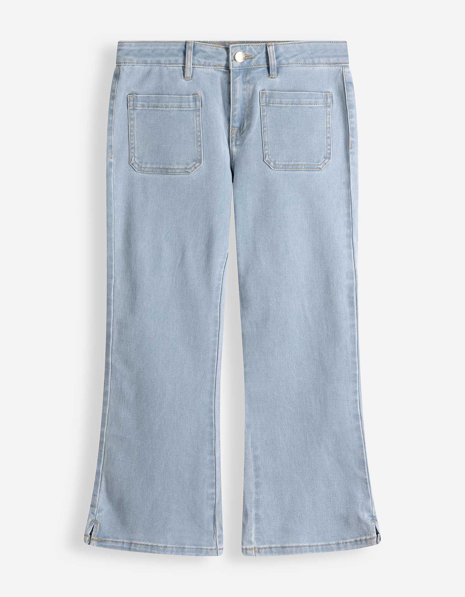 Capribroek - Regular waist - Lichtblauw