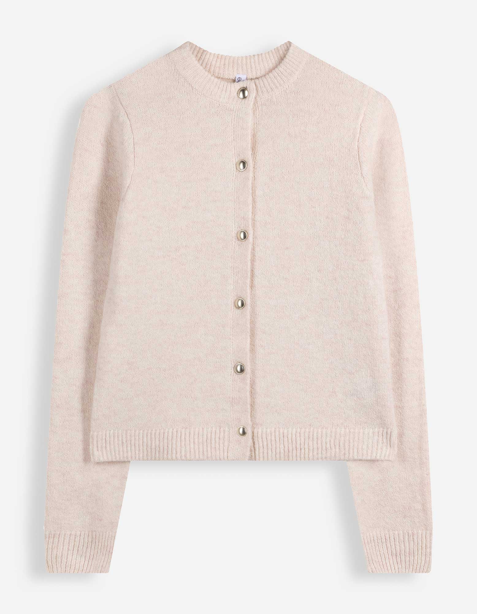 Vest - Knoopsluiting - Beige