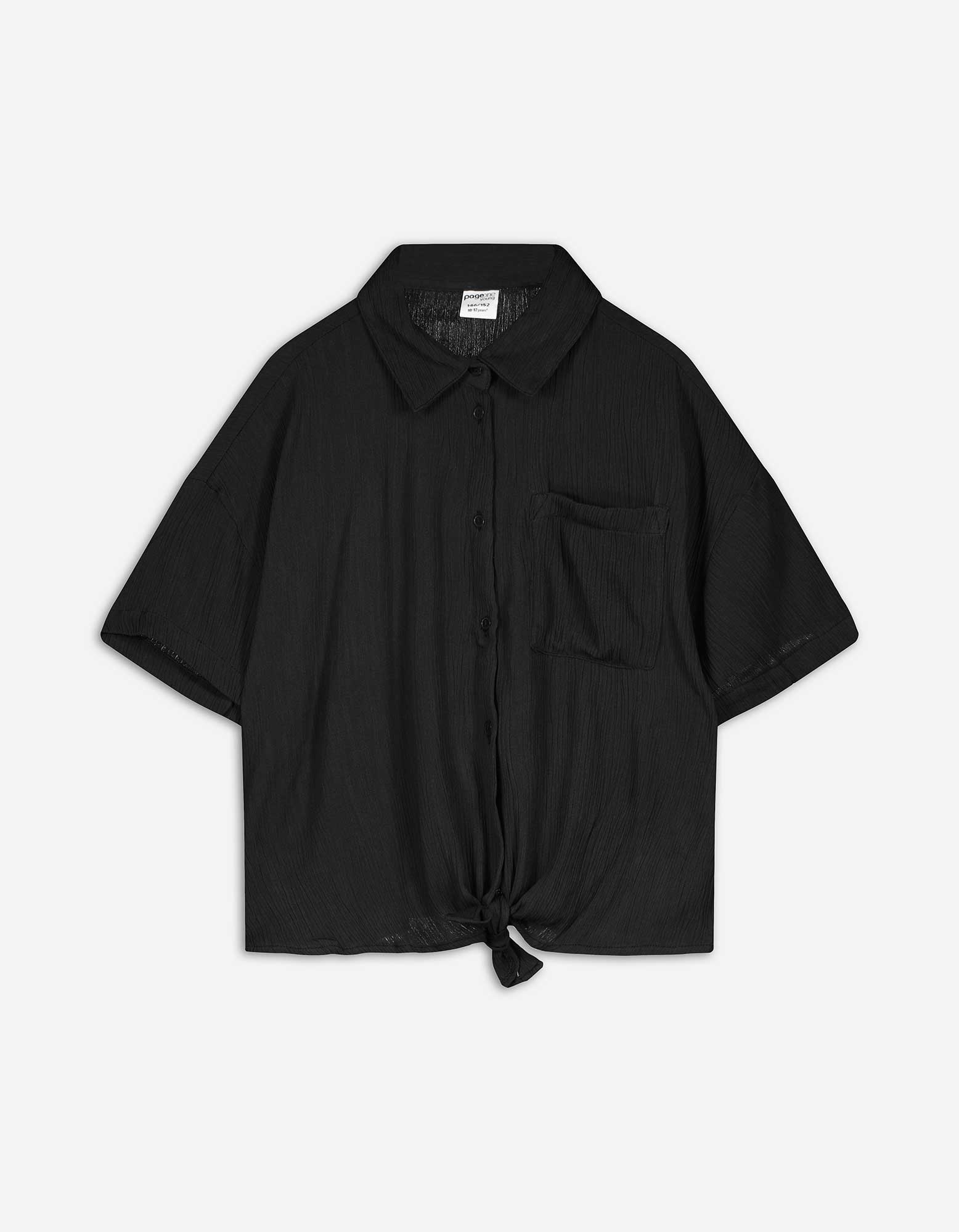 Hemdbluse - Knotendetail