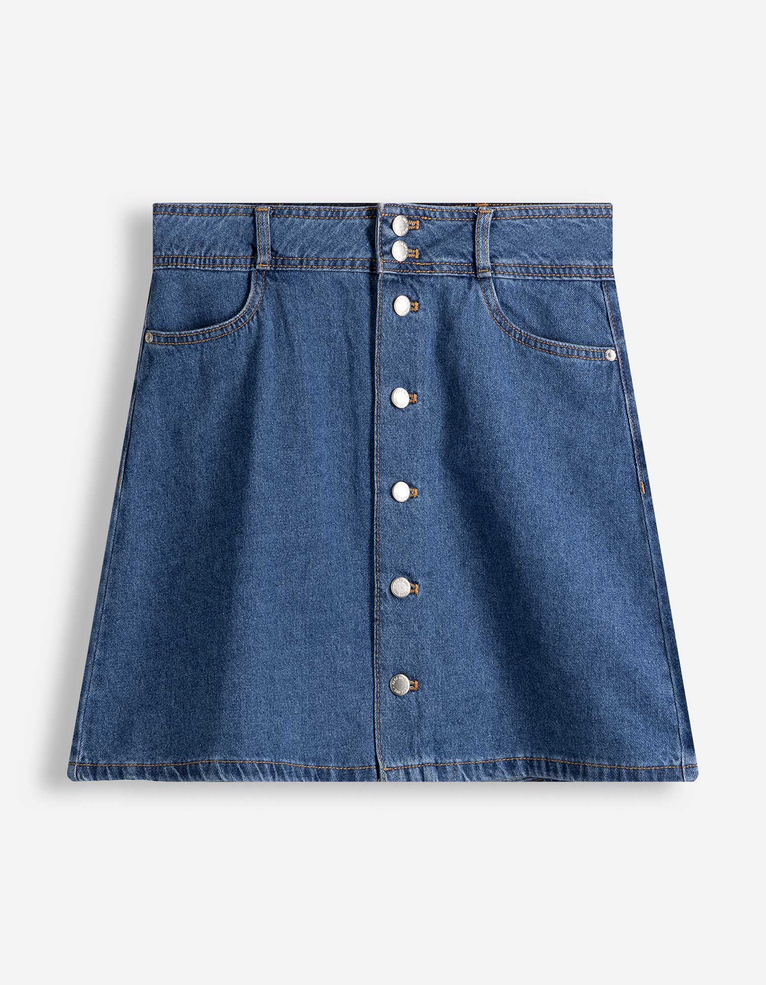Denim rok - middenblauw denim - blauw
