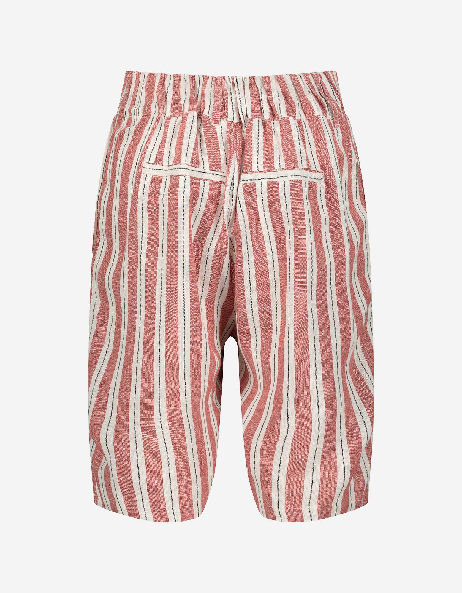Bermuda shorts in linen twill and iridescent viscose | GIORGIO ARMANI Man