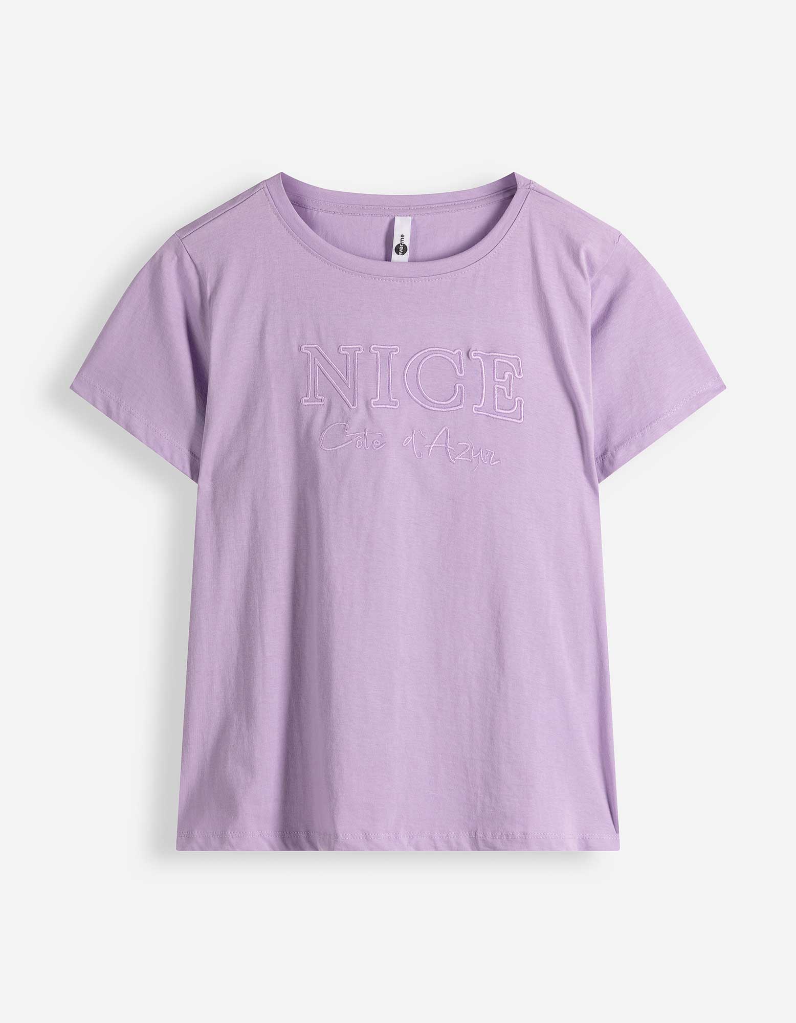 T-shirt - Borduursels - Lichtroze