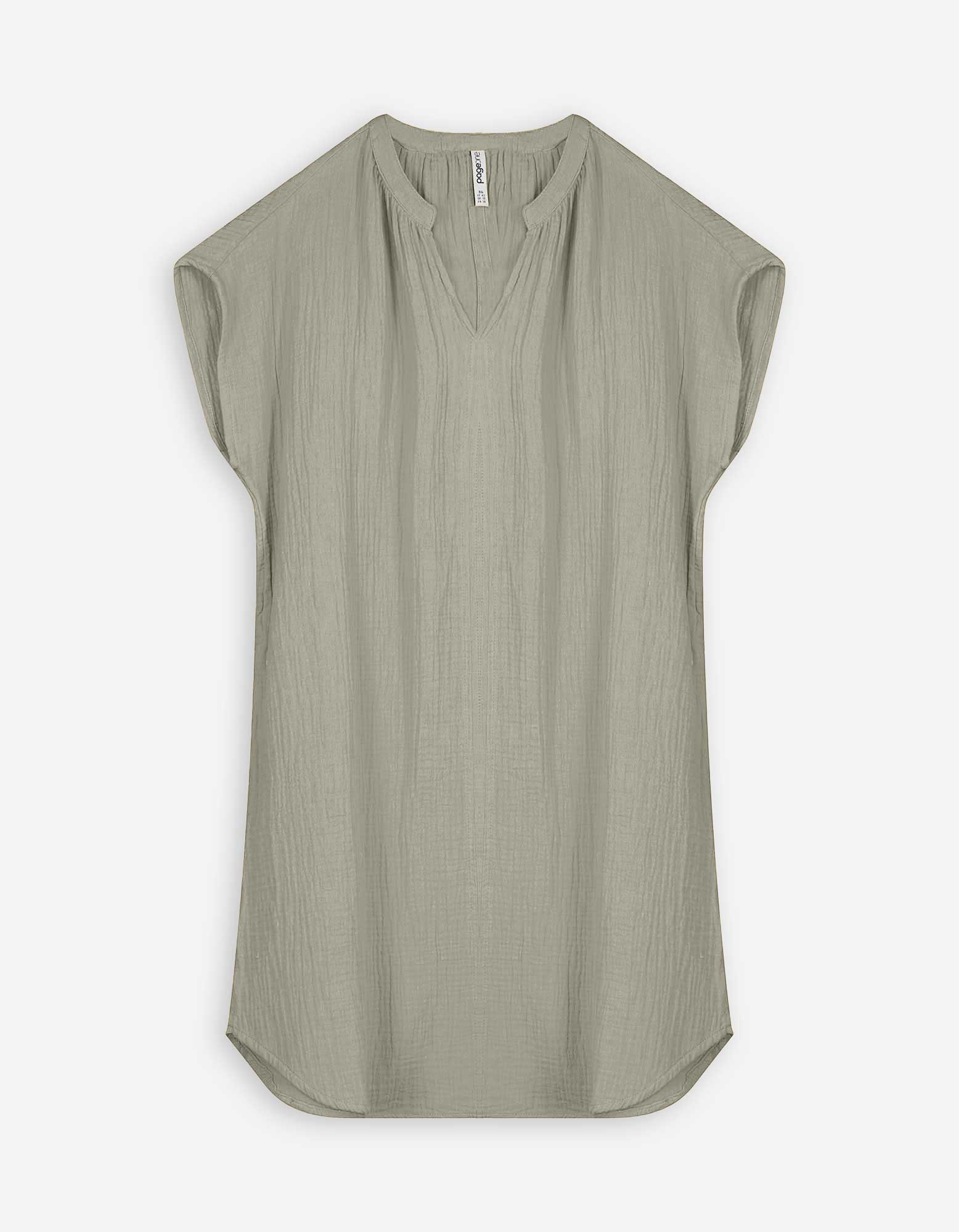 Kleid - einfarbig - grün