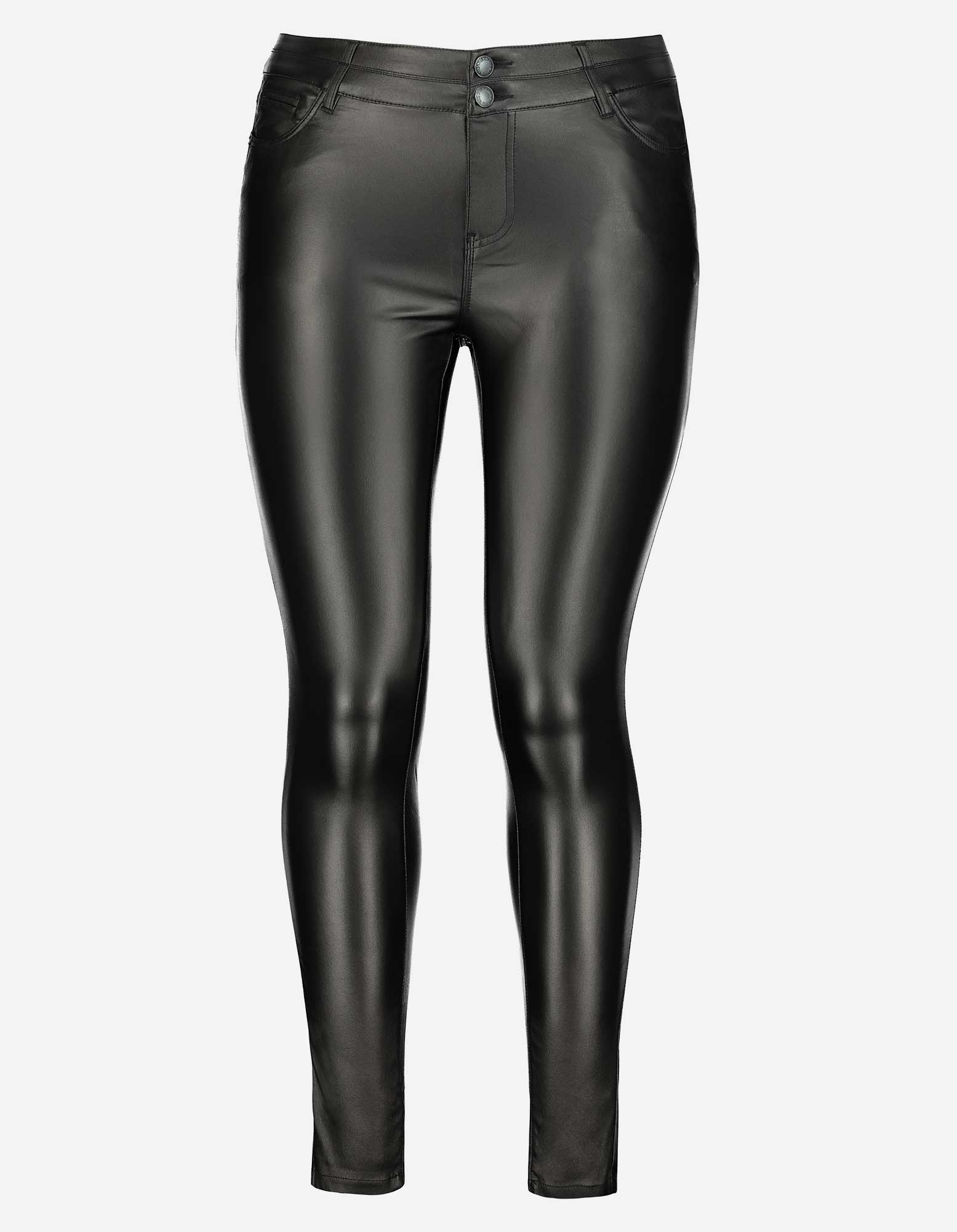 Damen Leggings - Lederoptik - Takko Fashion
