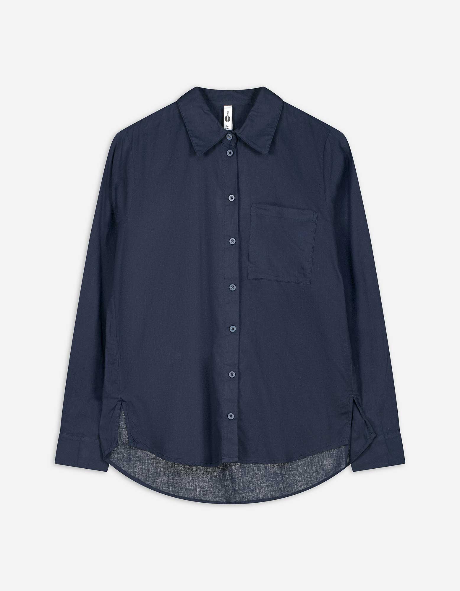 Bluse - Baumwolle - dunkelblau