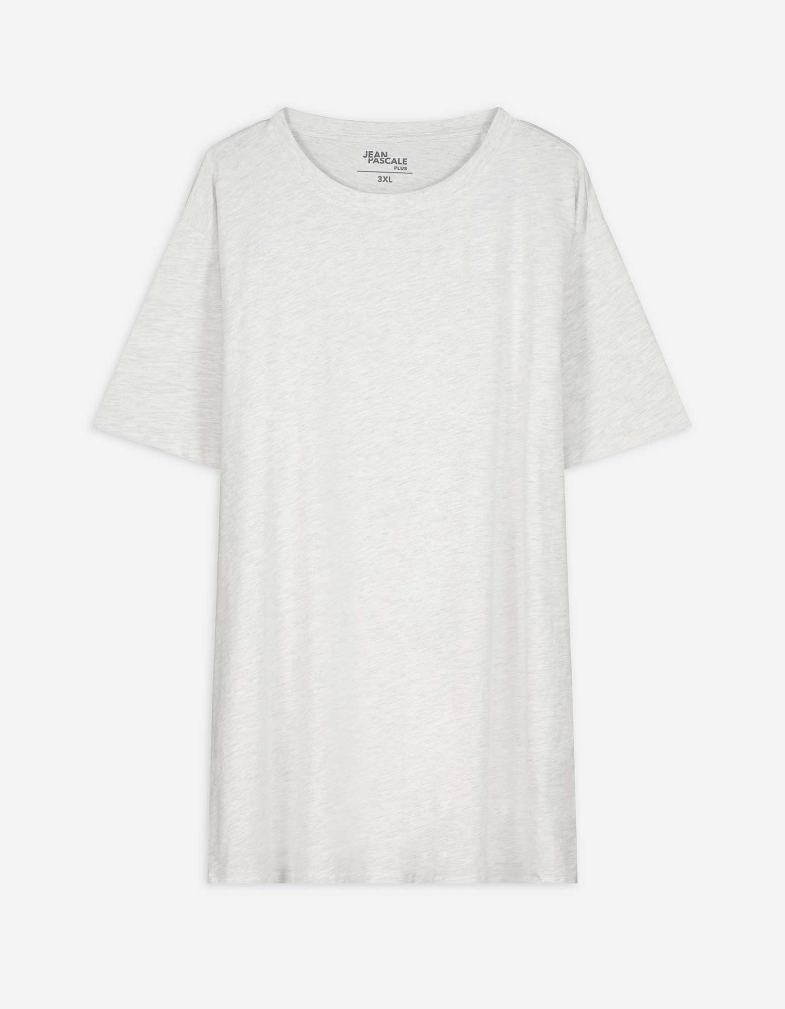 T-Shirt - Rundhals-Ausschnitt - weiß