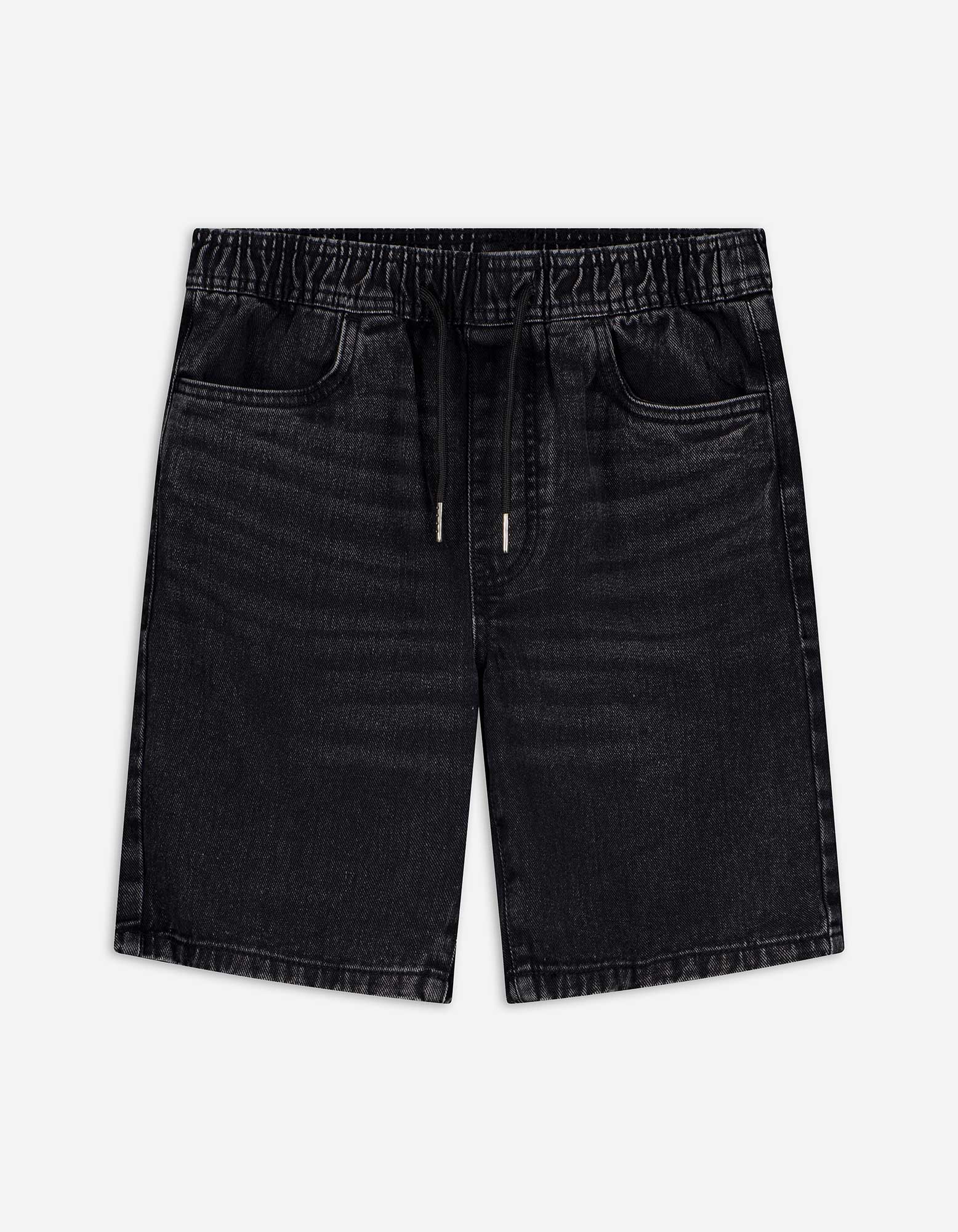 Bermuda  - black denim - schwarz