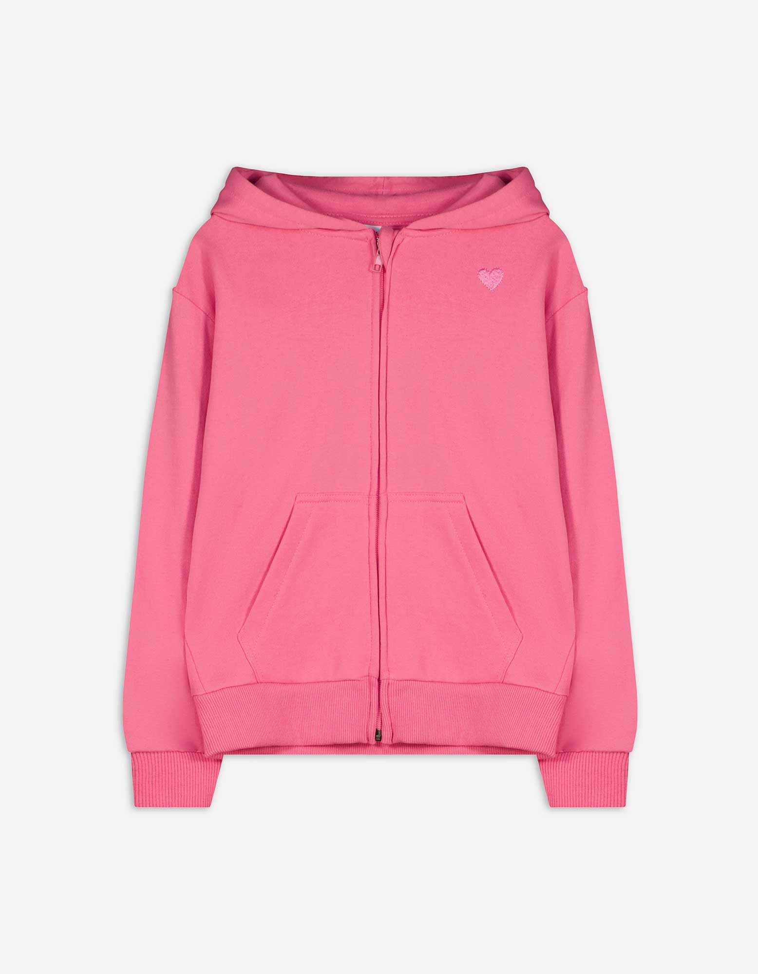 Sweatjacke - Stickereien - pink