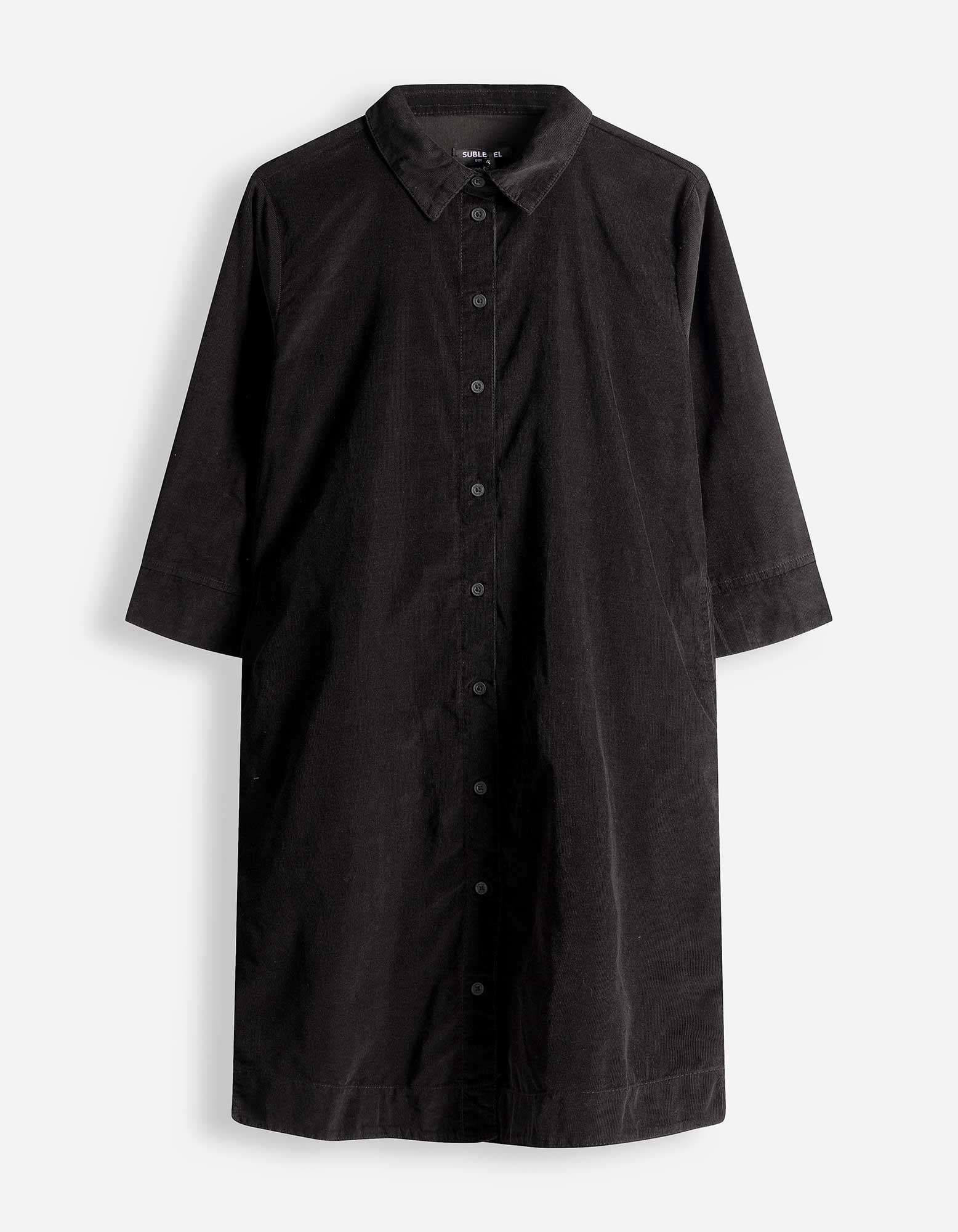 Jurk - Corduroy - Zwart